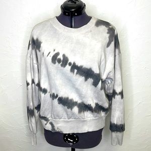 Pink Rose - Lt Grey Tie Dye Sweatshirt NWT!